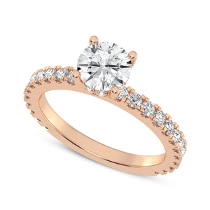 1CT ROUND SIGNATURE ENGAGEMENT RING