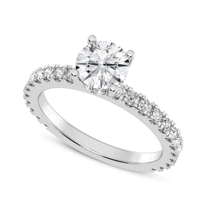 1CT ROUND SIGNATURE ENGAGEMENT RING