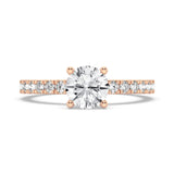 1CT ROUND SIGNATURE ENGAGEMENT RING