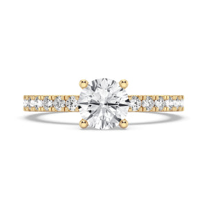 1CT ROUND SIGNATURE ENGAGEMENT RING