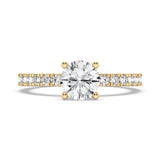 1CT ROUND SIGNATURE ENGAGEMENT RING