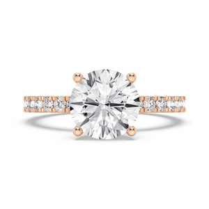 2CT ROUND SIGNATURE ENGAGEMENT RING