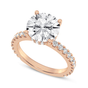 3CT ROUND SIGNATURE ENGAGEMENT RING