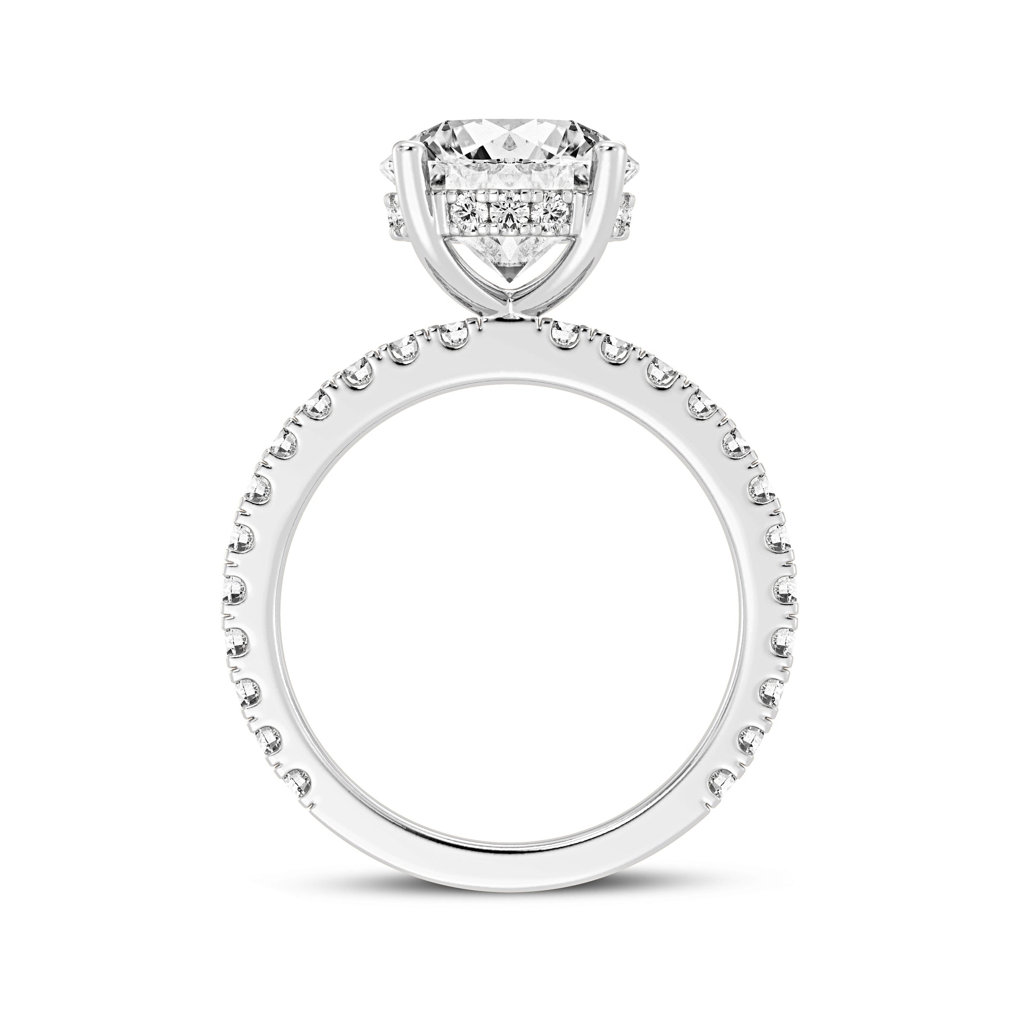 3CT ROUND SIGNATURE ENGAGEMENT RING