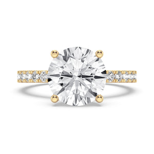 3CT ROUND SIGNATURE ENGAGEMENT RING