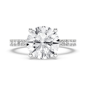 3CT ROUND SIGNATURE ENGAGEMENT RING