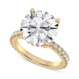 5CT ROUND SIGNATURE ENGAGEMENT RING