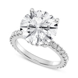 5CT ROUND SIGNATURE ENGAGEMENT RING