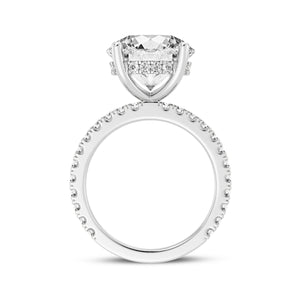 5CT ROUND SIGNATURE ENGAGEMENT RING