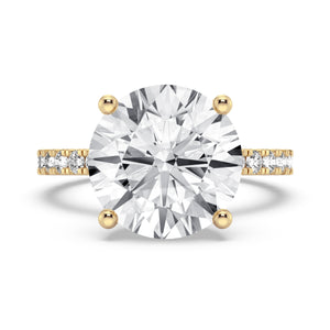 5CT ROUND SIGNATURE ENGAGEMENT RING