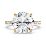 5CT ROUND SIGNATURE ENGAGEMENT RING