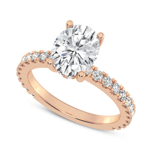 2CT OVAL SIGNATURE ENGAGEMENT RING