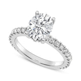 2CT OVAL SIGNATURE ENGAGEMENT RING