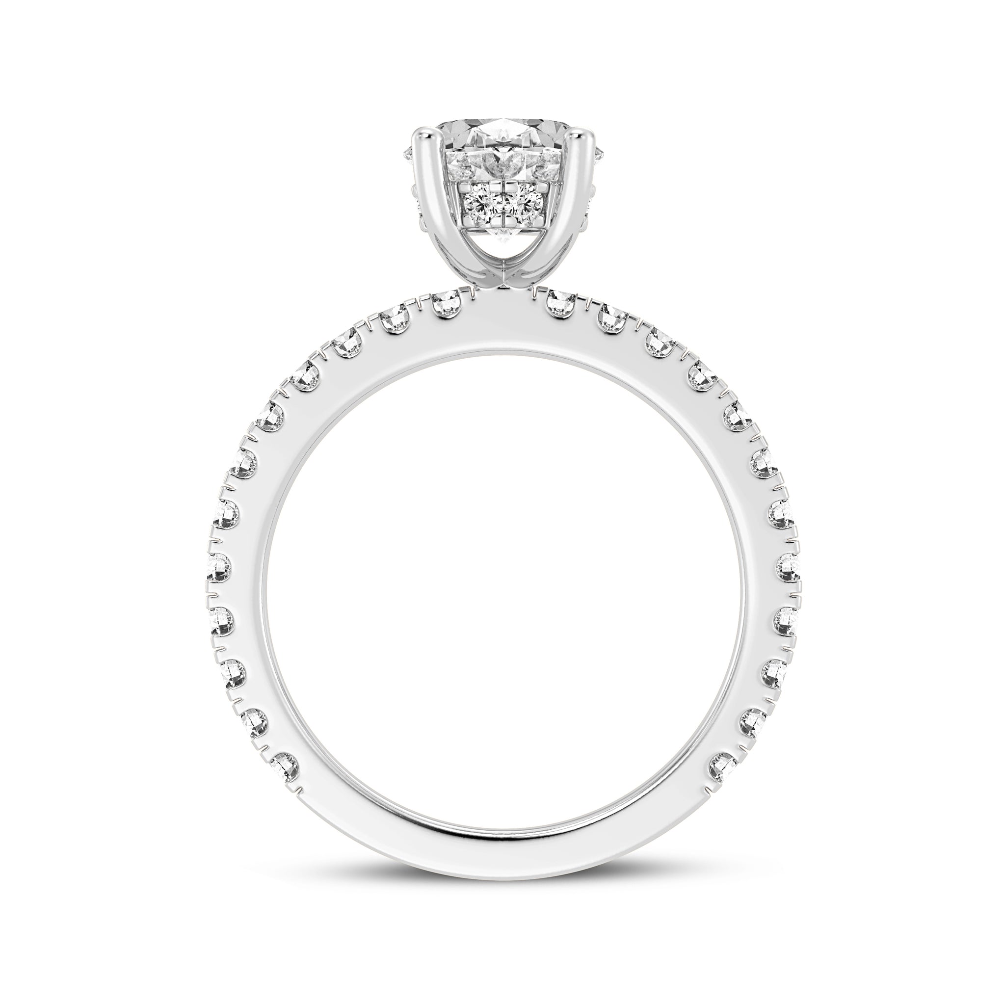 2CT OVAL SIGNATURE ENGAGEMENT RING