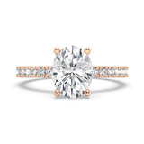 2CT OVAL SIGNATURE ENGAGEMENT RING