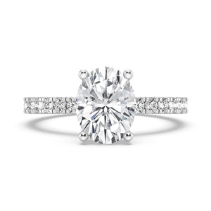 2CT OVAL SIGNATURE ENGAGEMENT RING