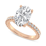 3CT OVAL SIGNATURE ENGAGEMENT RING