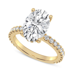 3CT OVAL SIGNATURE ENGAGEMENT RING