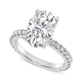 3CT OVAL SIGNATURE ENGAGEMENT RING