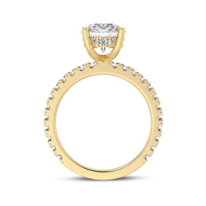 3CT OVAL SIGNATURE ENGAGEMENT RING