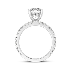 3CT OVAL SIGNATURE ENGAGEMENT RING