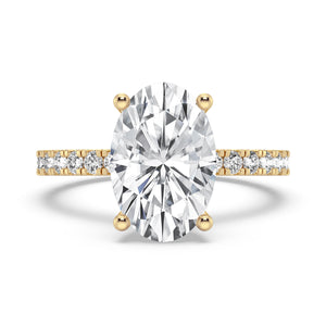 3CT OVAL SIGNATURE ENGAGEMENT RING