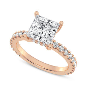 2CT PRINCESS SIGNATURE ENGAGEMENT RING